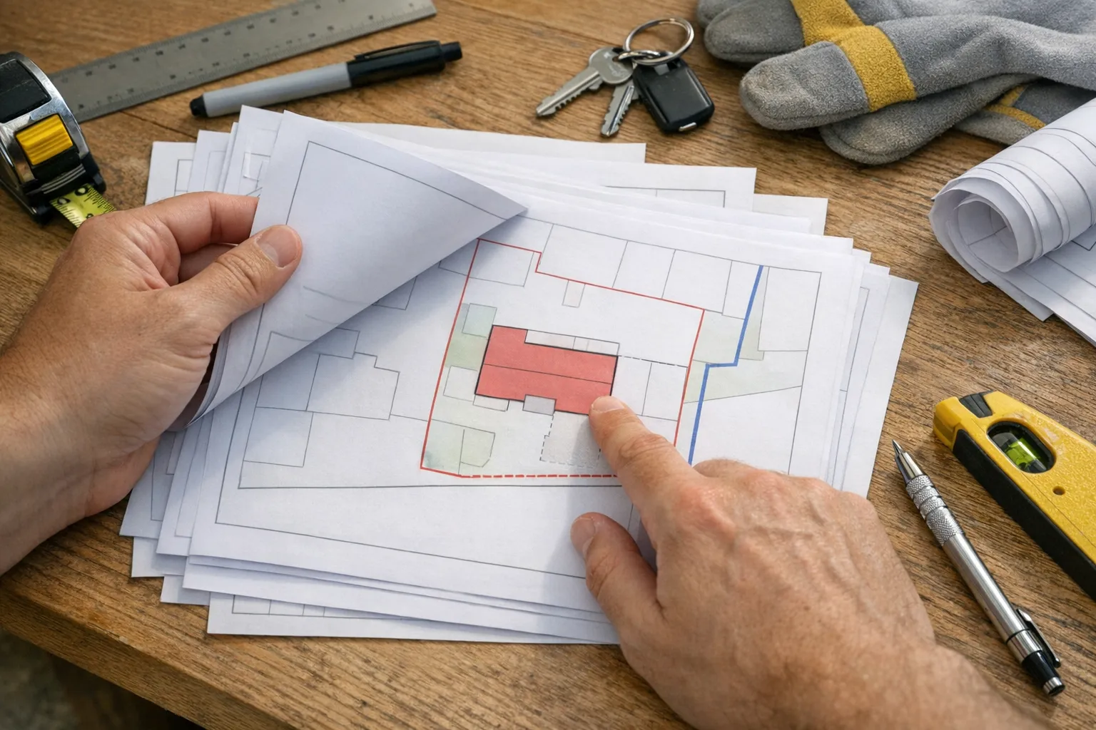 A simple rear extension map pack — UK planning guide